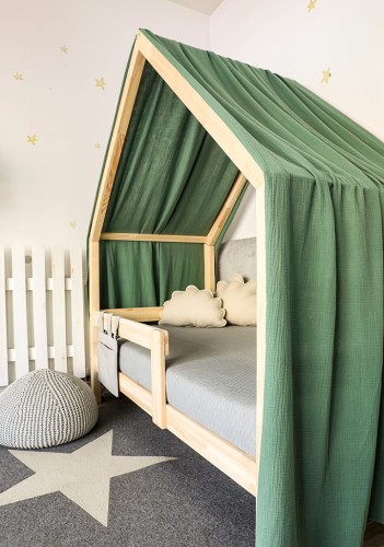 Zasłonki muślinowe do łóżek